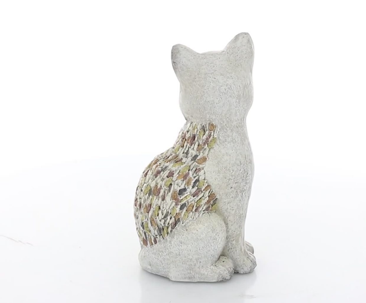 thumbnail video image 2 of DecMode 14" Indoor Outdoor Cat Garden Sculpture, 2 of 9