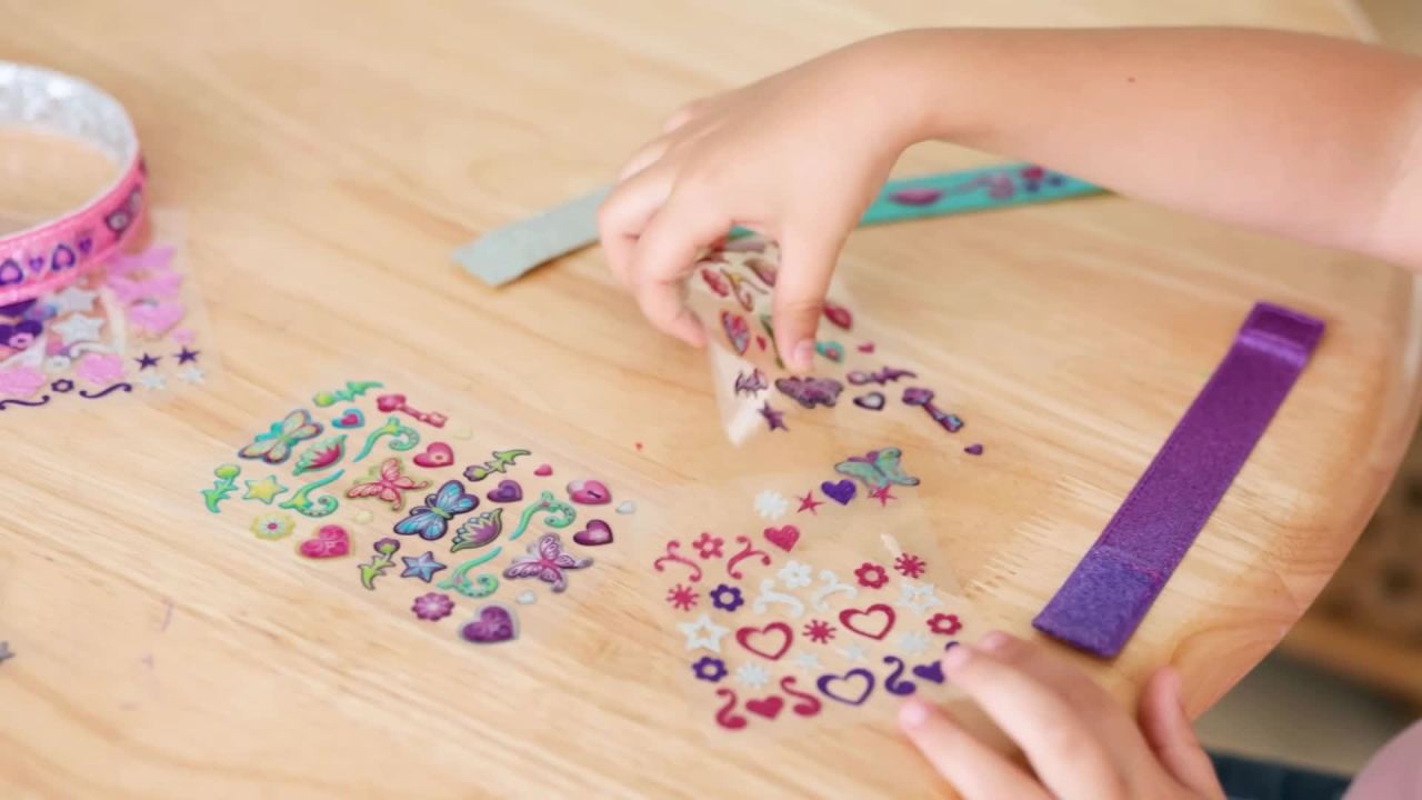 thumbnail video image 2 of Melissa & Doug Design-Your-Own Jewelry-Making Kits - Bangles, Headbands, and Bracelets, 2 of 10