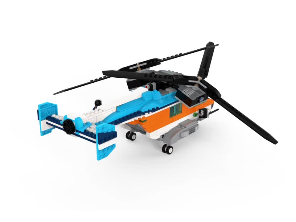 thumbnail video image 2 of LEGO Creator Twin-Rotor Helicopter 31096, 2 of 8