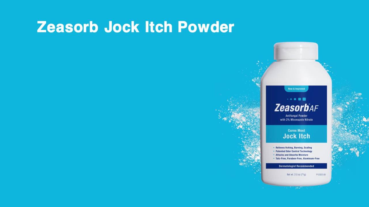 thumbnail video image 2 of (4 pack) Zeasorb Prevention Foot & Body Powder, Absorb Excess Sweat & Moisture, 2.5 oz, 2 of 10