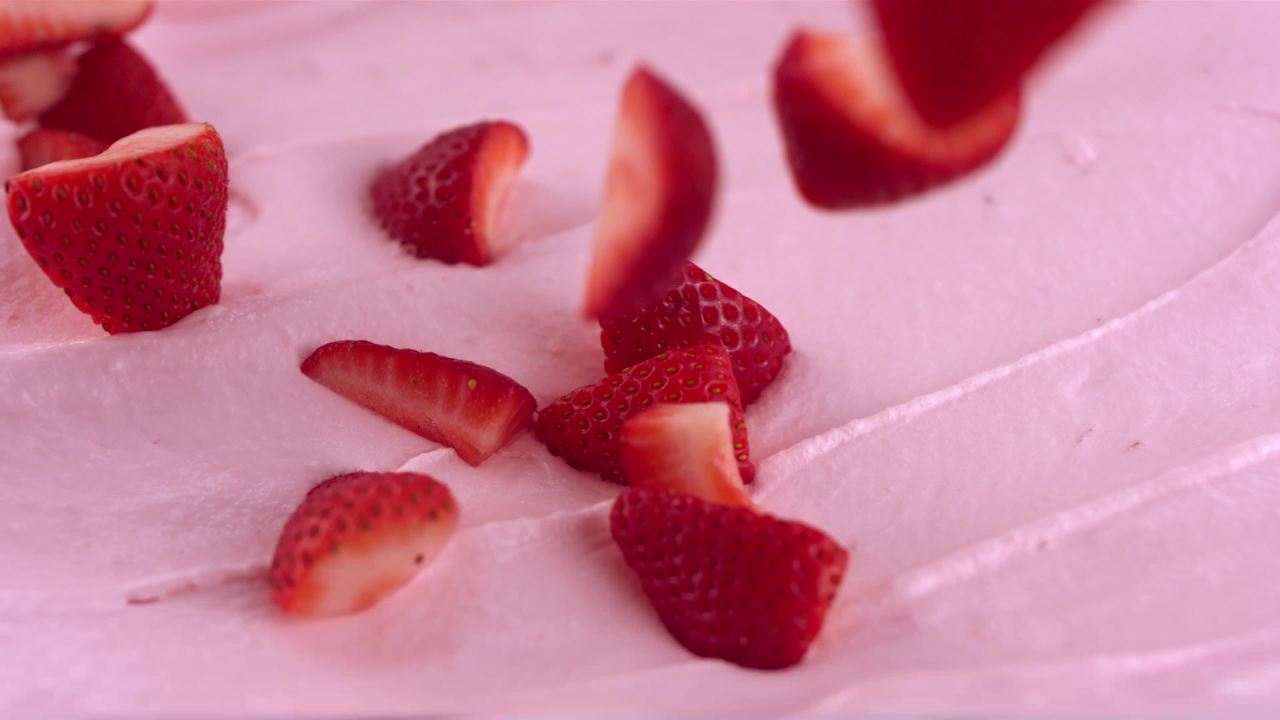 thumbnail video image 2 of Halo Top Strawberry Flavored Light Ice Cream, With A Good Source of Protein, Lower Calorie Frozen Dessert, 16 fl oz Pint, 2 of 14