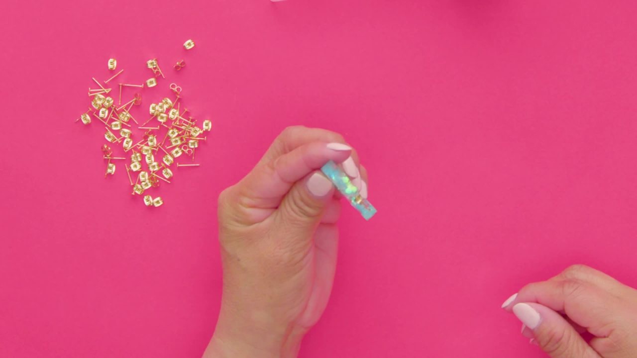 thumbnail video image 2 of Blue Moon Beads UV Resin Hoop & Stud Earring Jewelry-Making Kit, Multi-Color, 2 of 10