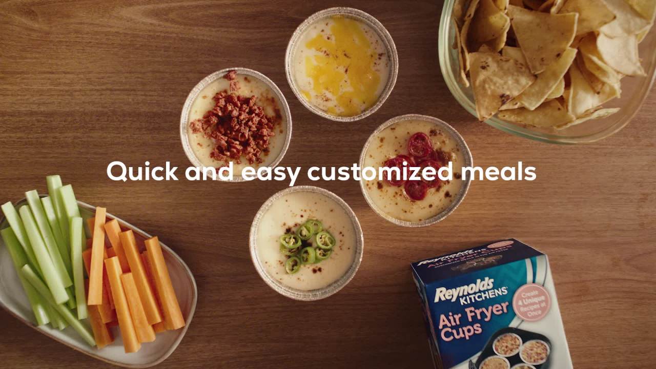 thumbnail video image 2 of Reynolds Kitchens Air Fryer Cups, 10 Pack, 8 fl oz., 2 of 7