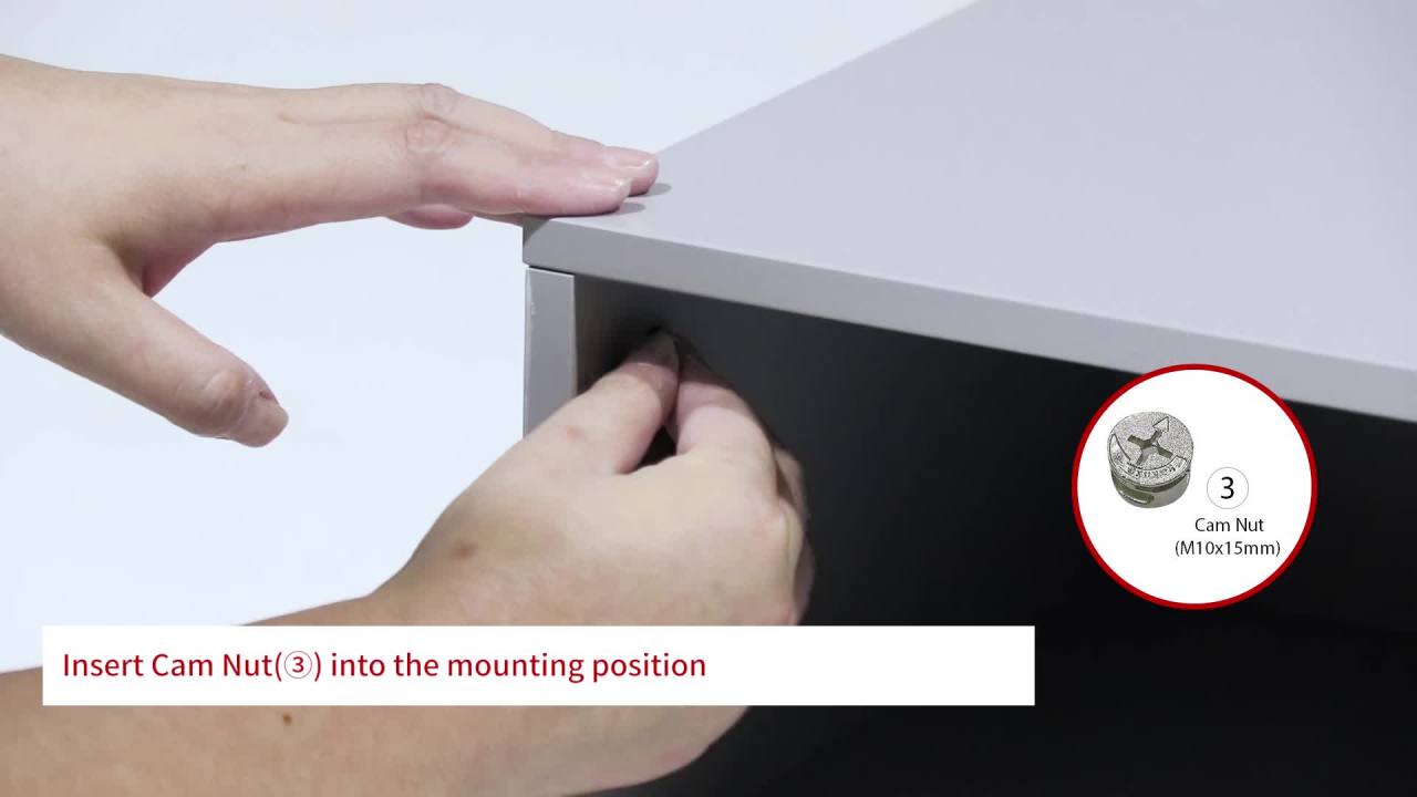 thumbnail video image 2 of Noble House Kallyn Faux Wood Mid-Century Modern Side Table, Brown and White, 2 of 11