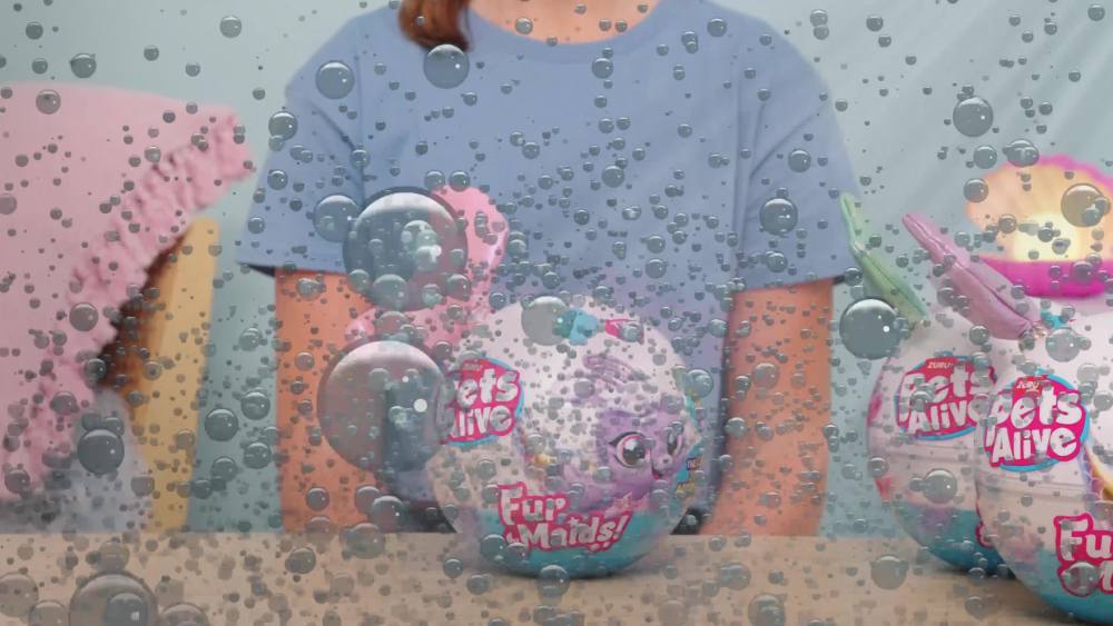 thumbnail video image 2 of Zuru Pets Alive - Furmaids Plush shrink wrapped Series 1 Plush, 2 of 8