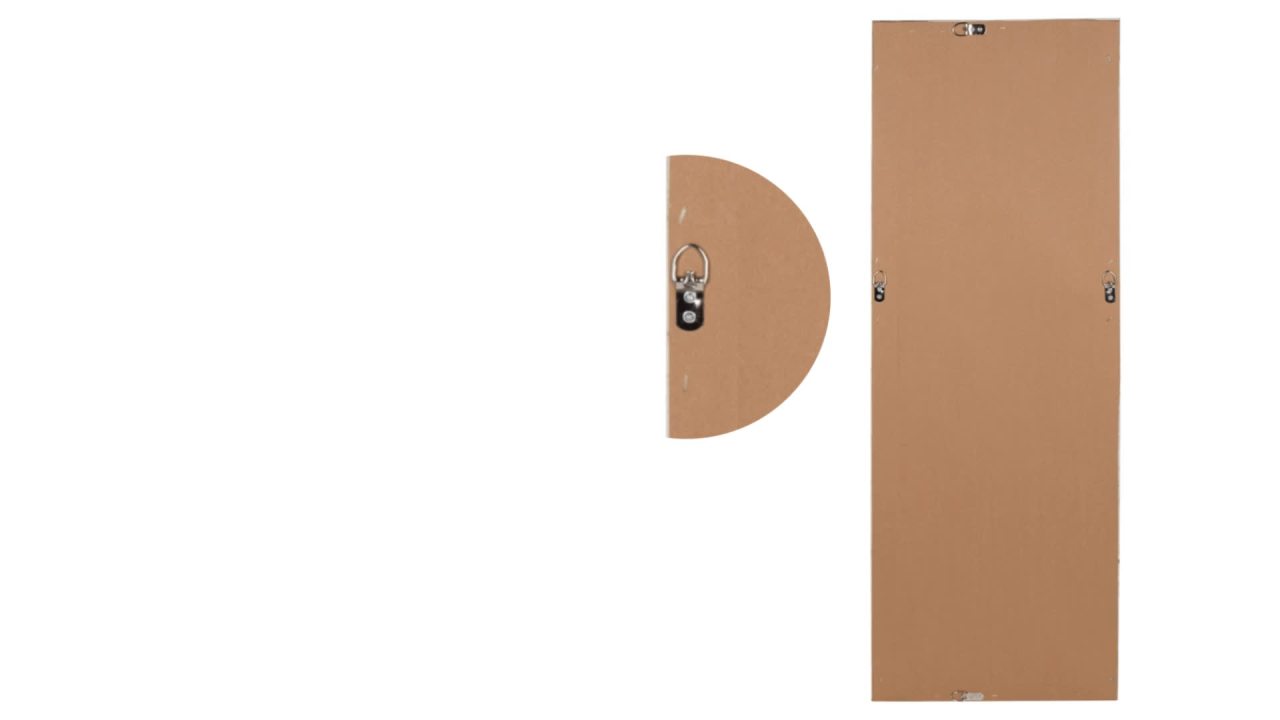 thumbnail video image 2 of Kate and Laurel Evans Framed Wall Panel Mirror - 16W x 48H in., 2 of 8