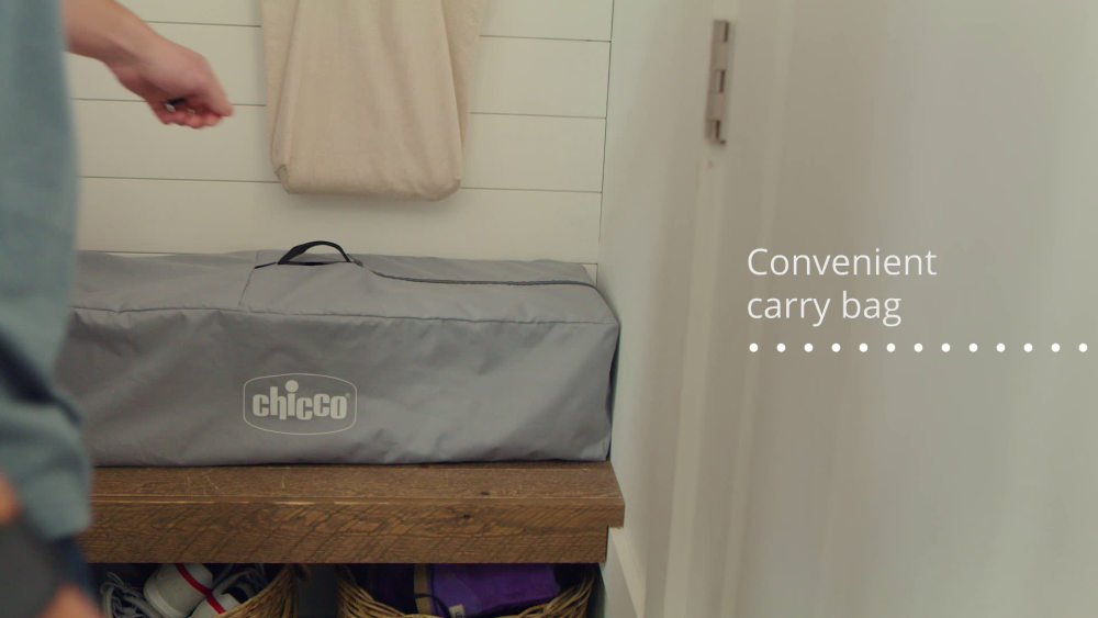 Chicco Tot Quad Portable Square Baby Playpen Honey Bear (Grey