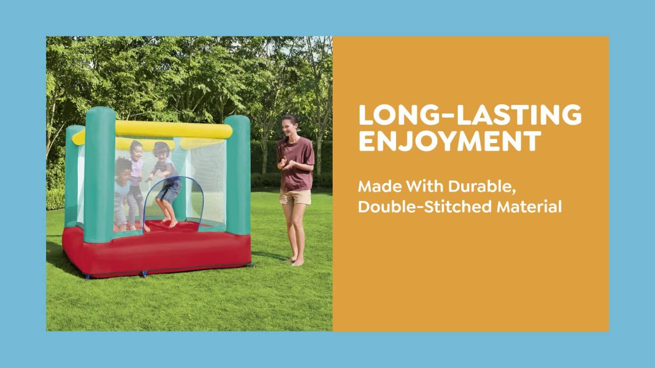 thumbnail video image 2 of H2OGO! Jump and Soar Kids Bounce House with Air Blower, Indoor/Outdoor Use, Ages 3+, 2 of 14