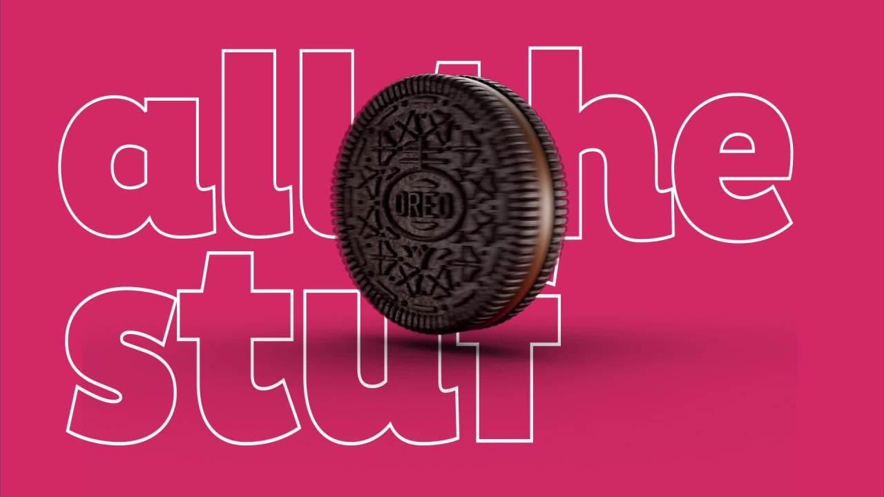 thumbnail video image 7 of OREO Double Stuf Chocolate Sandwich Cookies, Baked, Family Size, Shelf Stable, Plastic Tray, 20 oz, 7 of 7