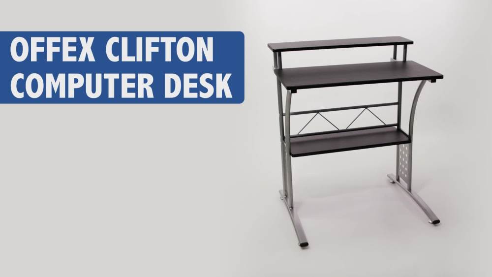 Flash Furniture Clifton Black Computer Desk - image 2 of 7