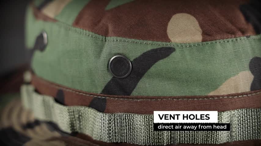 thumbnail video image 2 of Propper 100% Cotton Ripstop Boonie Hat with Adjustable Chin Strap, 2 of 6