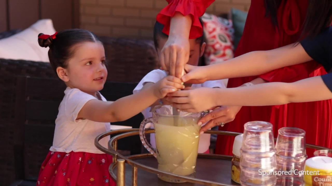 thumbnail video image 2 of Country Time Pink Lemonade Naturally Flavored Powdered Drink Mix, 63 oz Canister, 2 of 15