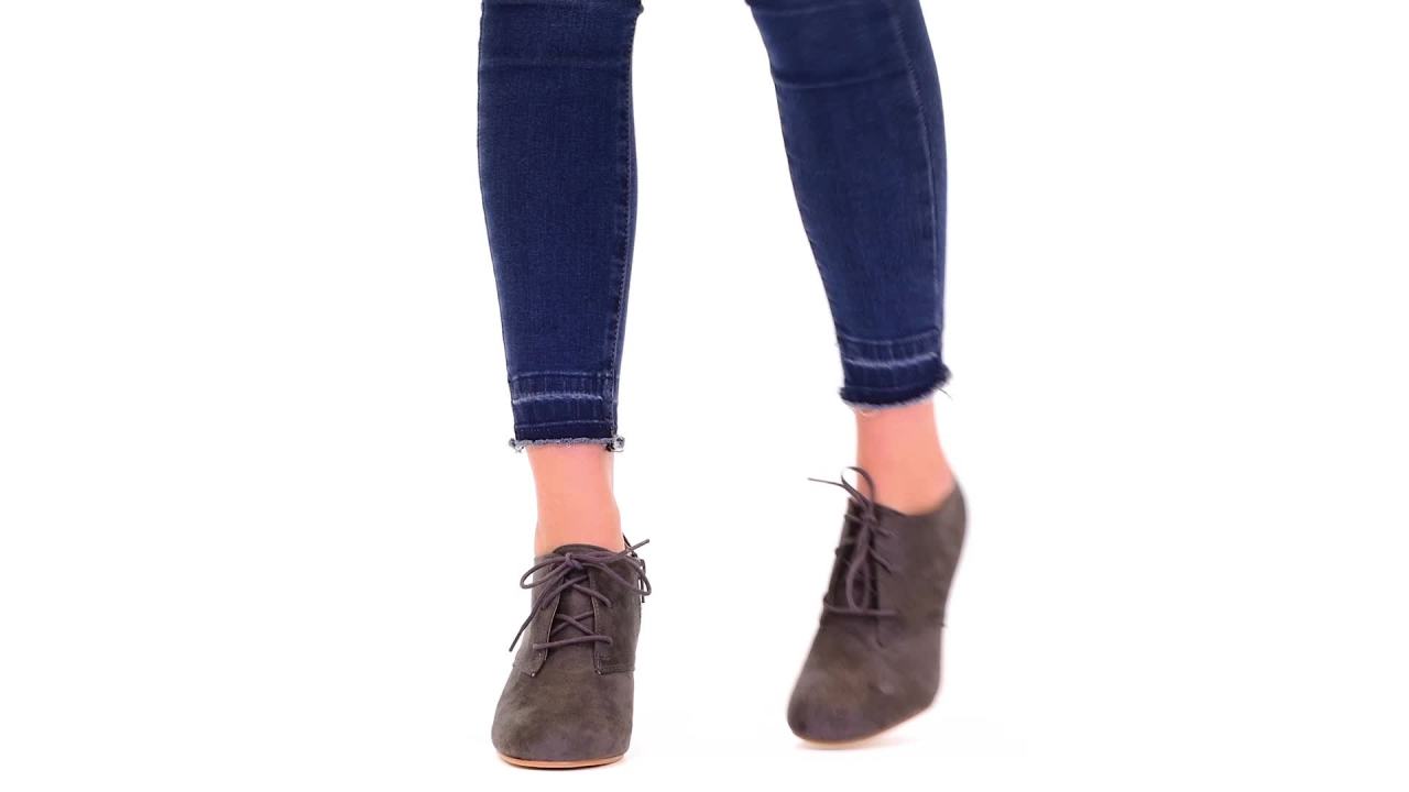 thumbnail video image 2 of Journee Womens Leona Inside Zip Block Heel Booties, Widths Available, 2 of 10