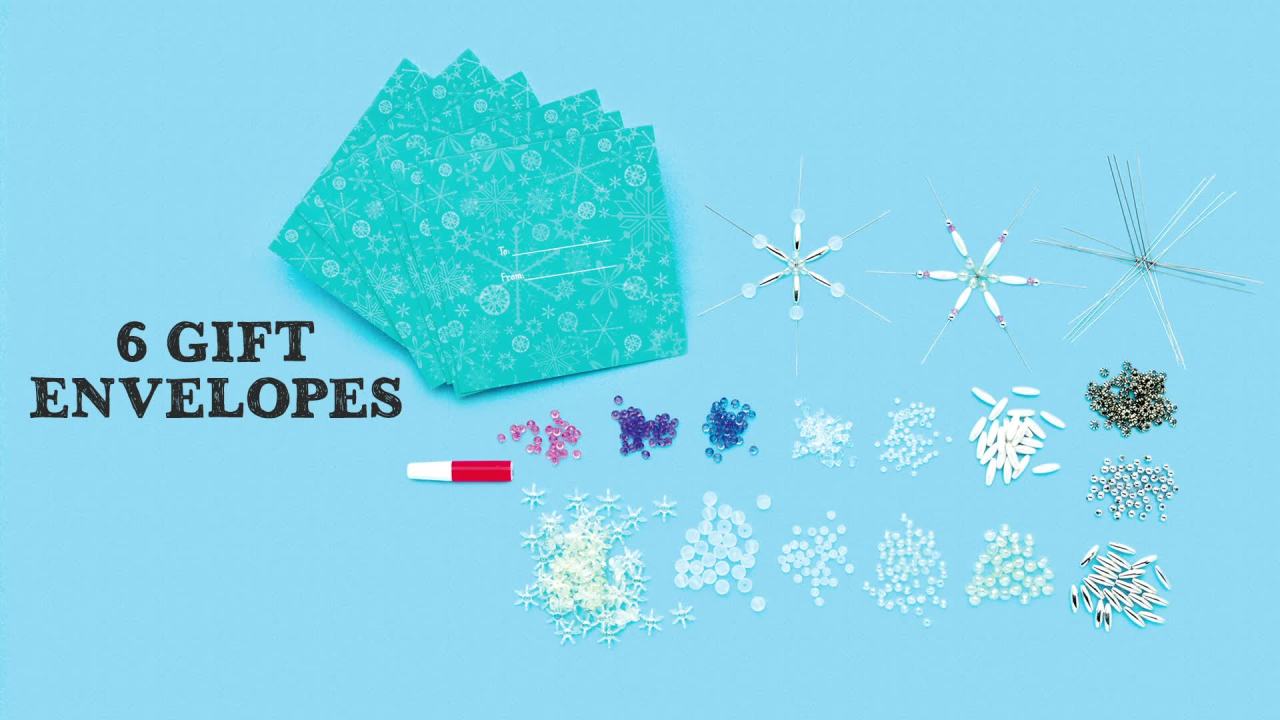 thumbnail video image 2 of Creativity for Kids Beaded Snowflake Ornaments, 2 of 17