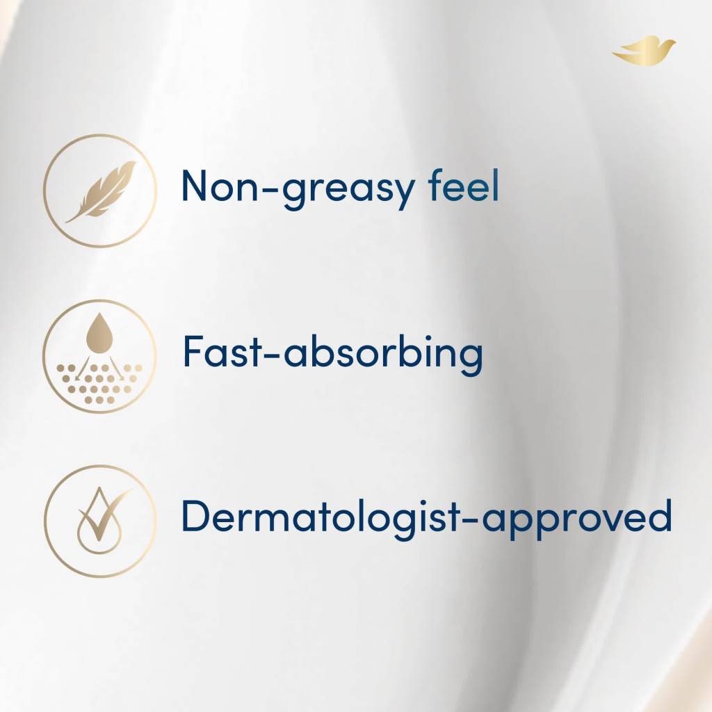 thumbnail video image 2 of Dove Body Love Intense Care Non Greasy Body Lotion Cream Oil, 13.5 fl oz, 2 of 15