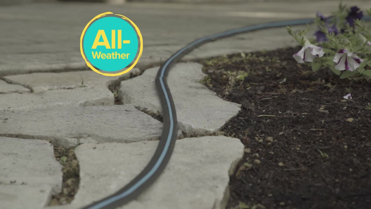 thumbnail video image 2 of Gilmour AquaArmor 25 FT Lightweight Garden Hose 1/2", Kink-Resistant, Drinking Water Safe, 300 PSI, 2 of 9