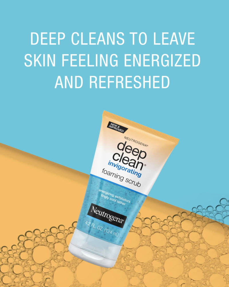 Neutrogena Deep Clean Invigorating Foaming Facial Scrub with Glycerin