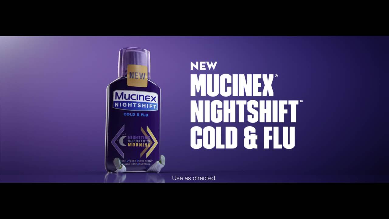 thumbnail video image 3 of Mucinex Nightshift Sinus Medicine, OTC Fever Reducer, Cough Suppressant, Nasal Decongestant, 6 fl oz, 3 of 17