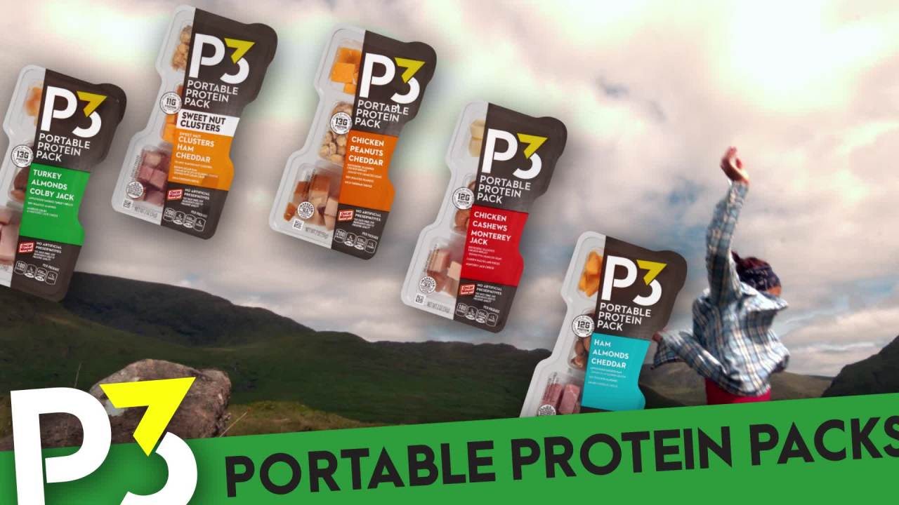 thumbnail video image 2 of P3 Turkey, Ham & Cheddar Cheese Protein Snack Pack, 2.3 Oz Tray, 2 of 12
