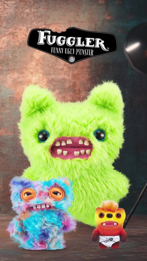 thumbnail video image 2 of Fuggler Fugg Family 9 inch (Stinkface), Funny Ugly Monster Soft Plush Collectible Toy by ZURU, 2 of 11