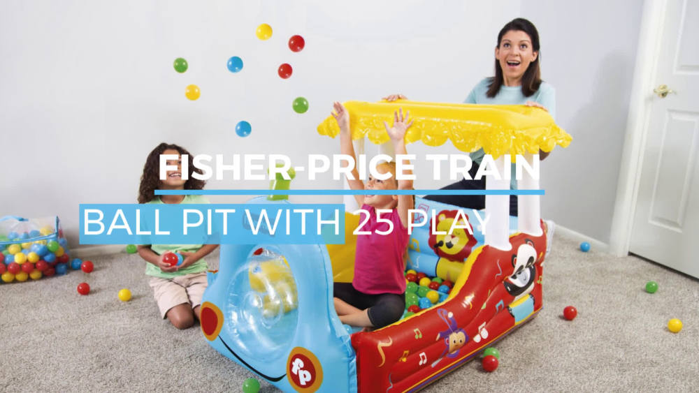 Fisher-Price Train Ball Pit, 25 Play Balls Included - image 2 of 10