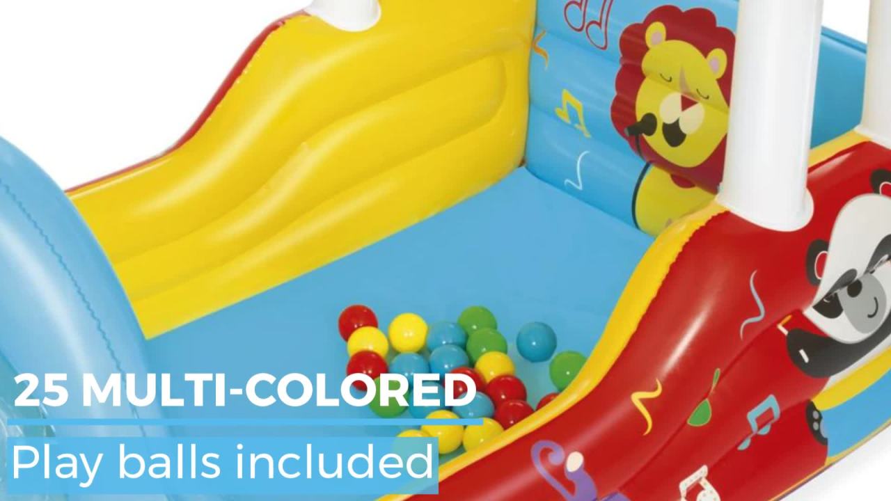 thumbnail video image 2 of Fisher-Price Train Ball Pit, 25 Play Balls Included, 2 of 10