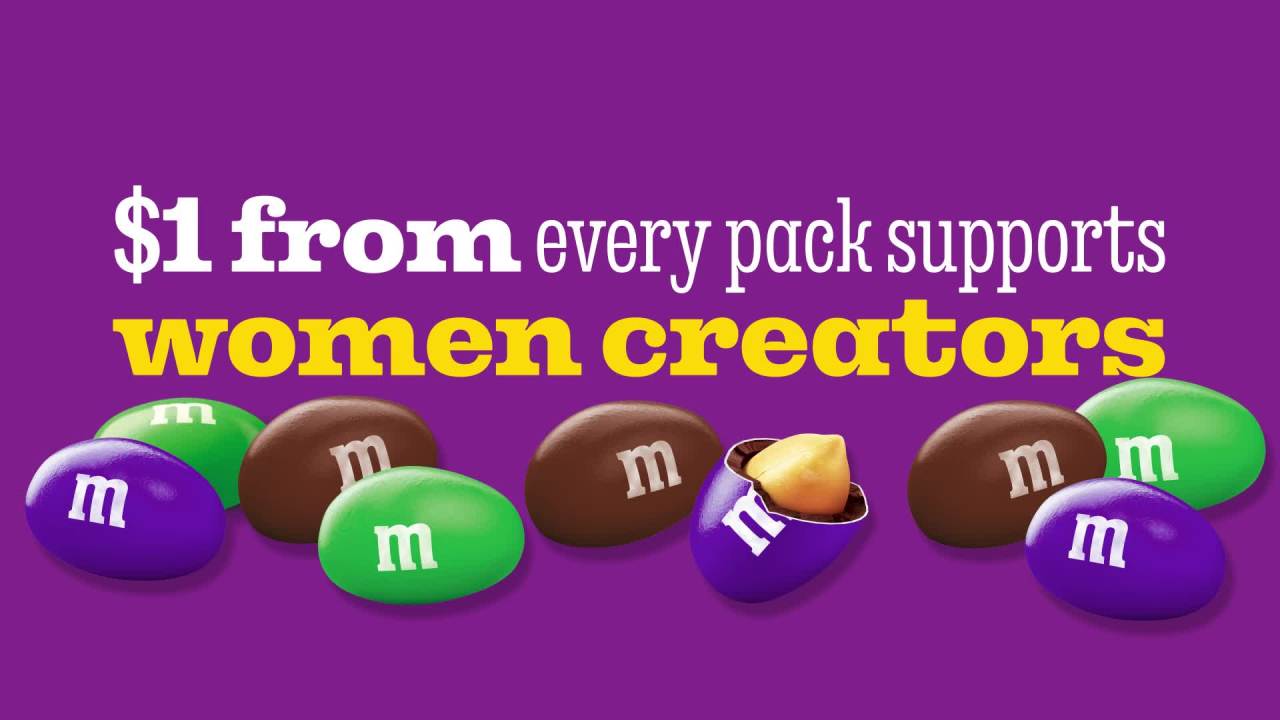 thumbnail video image 2 of M&M'S Limited Edition Peanut Chocolate Candy, Share Size - 3.27 oz Bag, 2 of 15