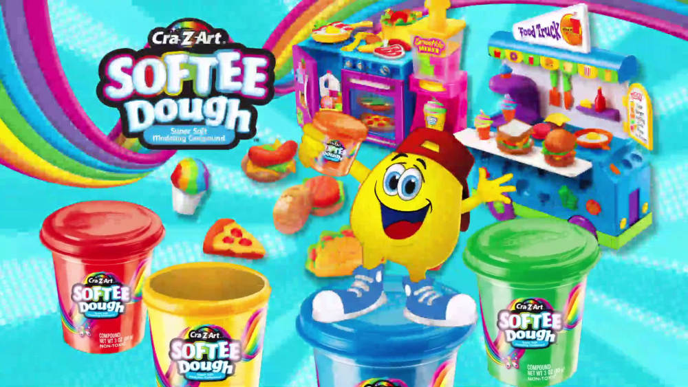 CraZArt Softee Dough Multicolor Mealtime Fun, 1 Dough Set