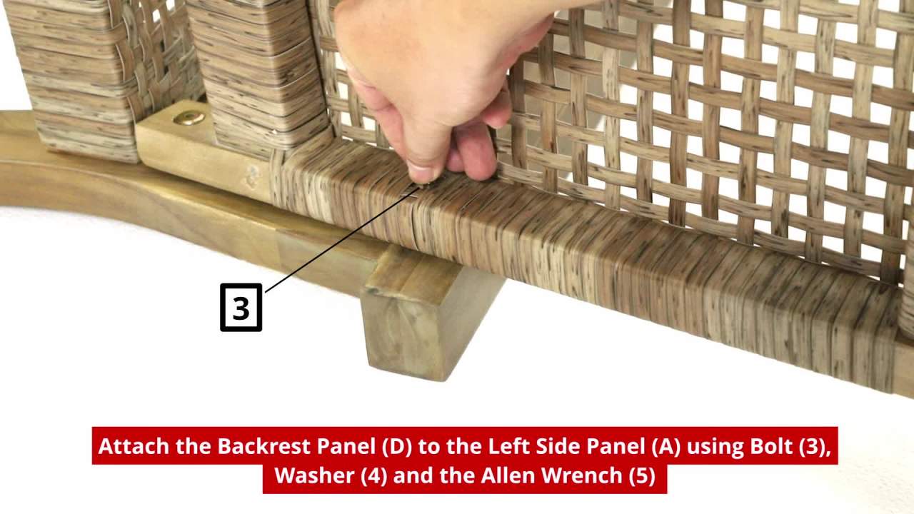 thumbnail video image 2 of GDF Studio Elmcrest Outdoor Wicker and Acacia Wood Club Chairs, Set of 2, Light Multibrown and Light Brown, 2 of 10