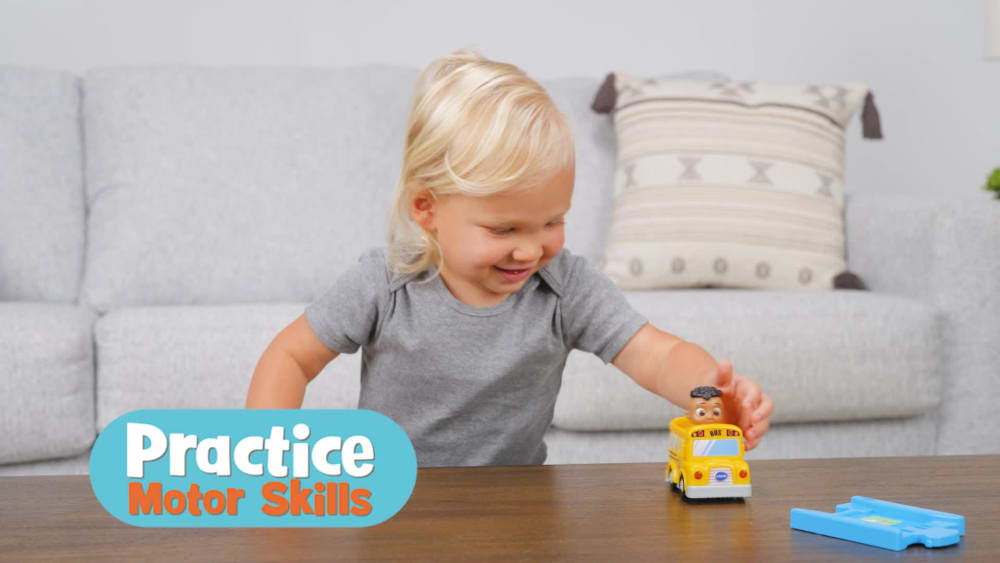 thumbnail video image 2 of VTech CoComelon Go! Go! Smart Wheels Cody’s Bus & Track with Accessories, Baby and Toddler Toys, 2 of 11