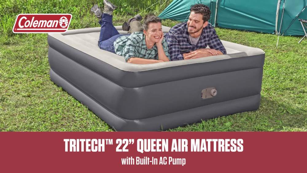 Coleman Tritech Air Mattress Queen 22” with Builtin AC Pump