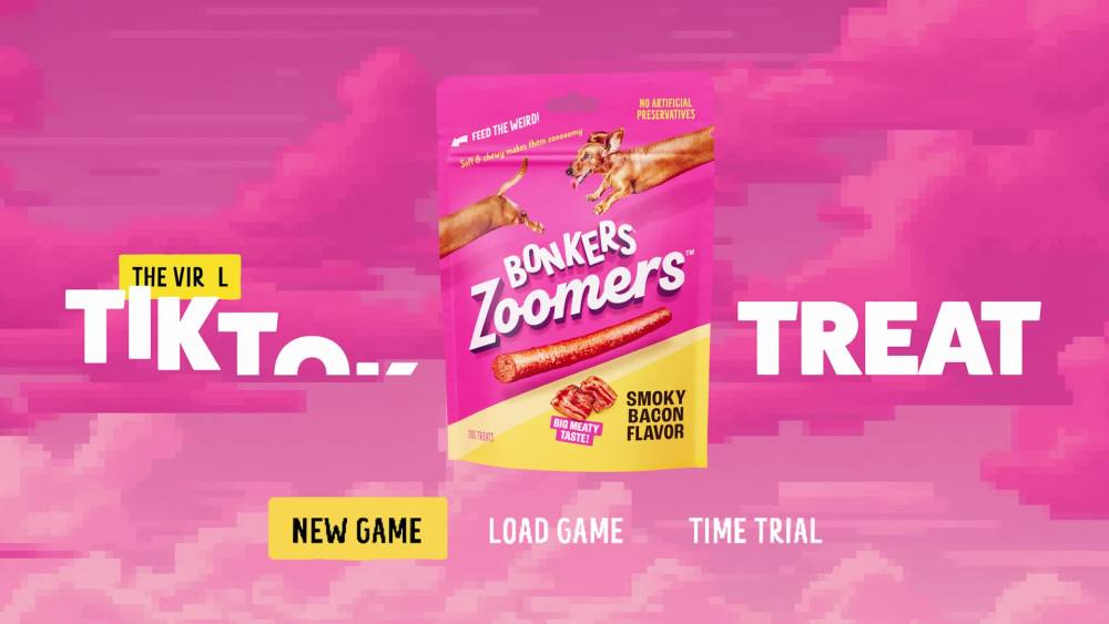 thumbnail video image 2 of BONKERS Zoomers BBQ Beef Flavor Soft & Chewy Treats for Dogs, 5.6oz Bag, 2 of 14