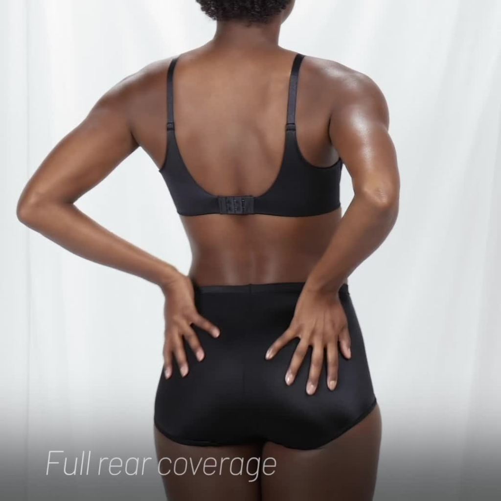 thumbnail video image 2 of Vanity Fair Lingerie Women's Smoothing Comfort Brief Underwear with Lace, 2 of 3
