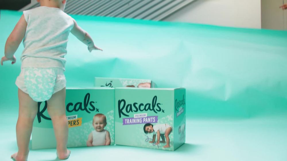 thumbnail video image 2 of Rascals Premium Sensitive Alcohol Free Baby Wipes, 216 Count, 2 of 9