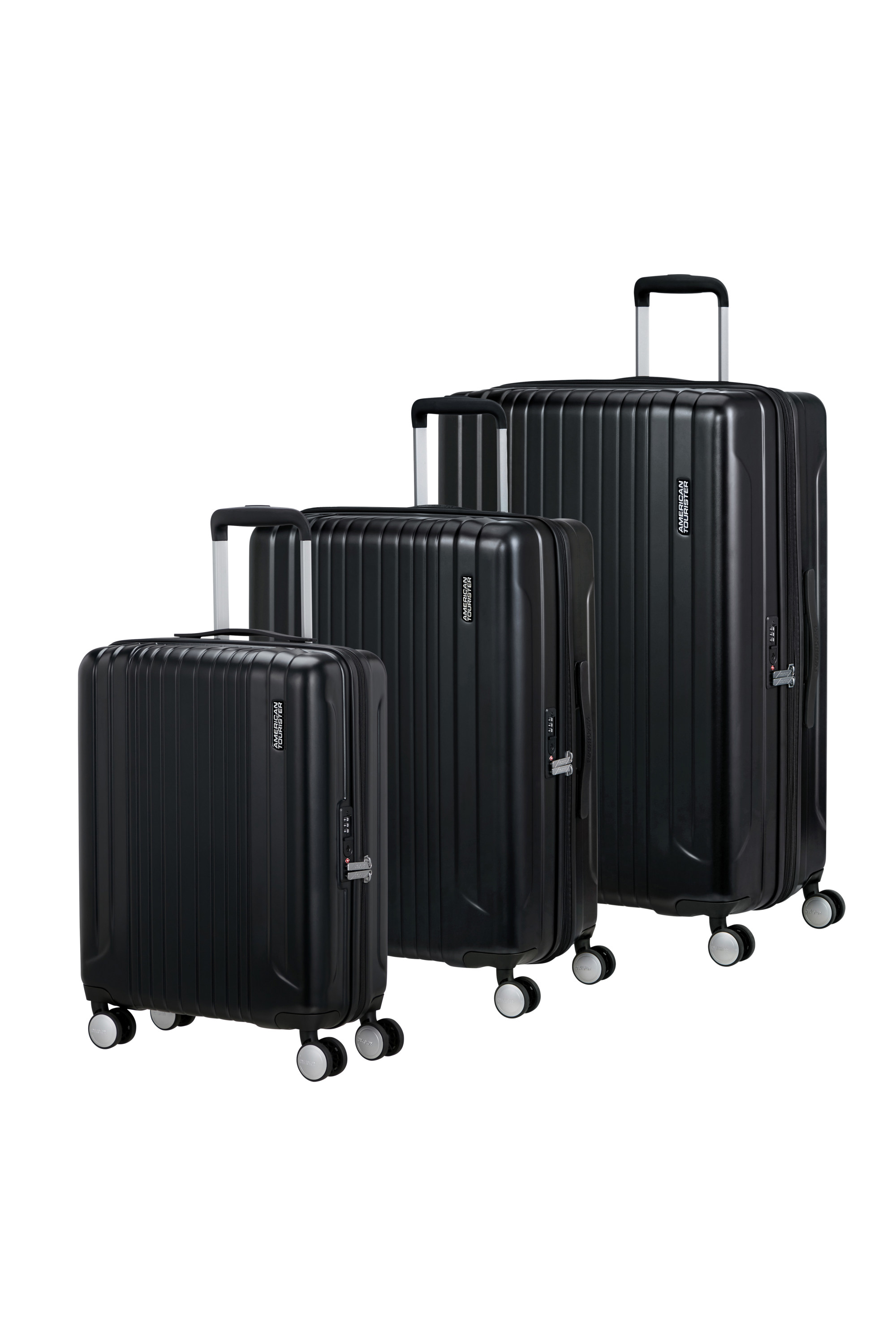 American Tourister SKYRAIL 3 PC SET A METALLIC BLACK kép