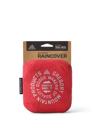 Gregory TECH ACCESS RAINCOVER 50L-80L BEAMING RED-141347-A793